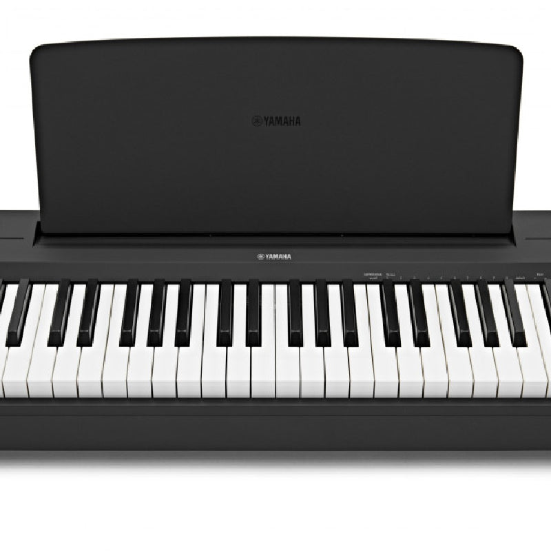 PIANOFORTE DIGITALE YAMAHA P145 BK 88 TASTI PESATI con mobile, pedaliera e panca regolabile in altezza