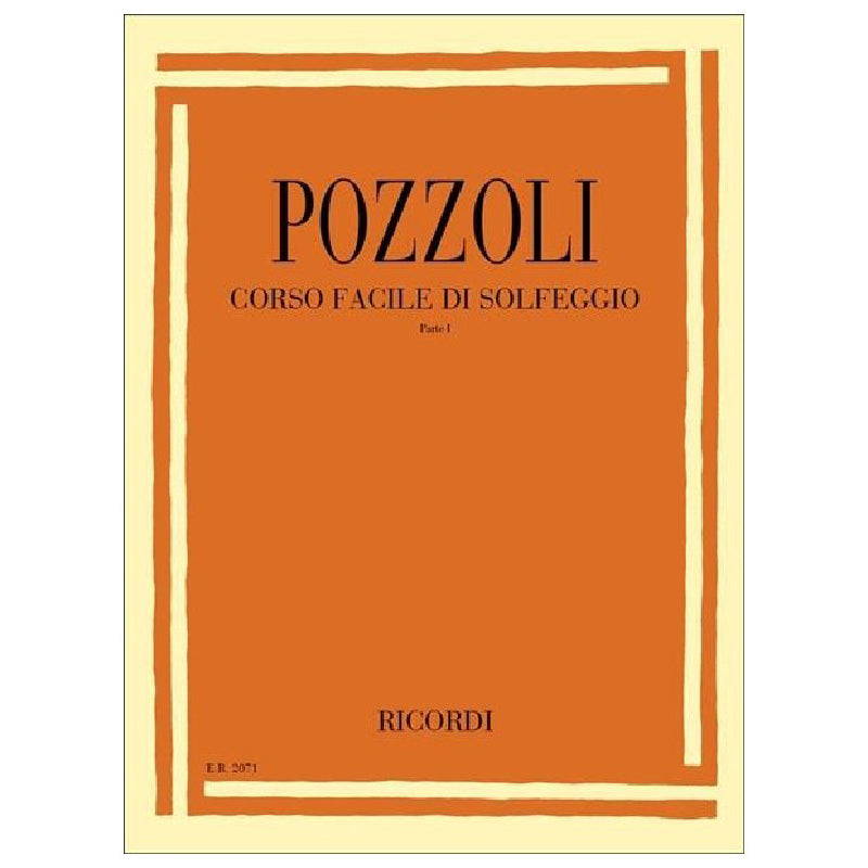 ETTORE POZZOLI - EASY COURSE IN SIGHT-SINGING PART ONE