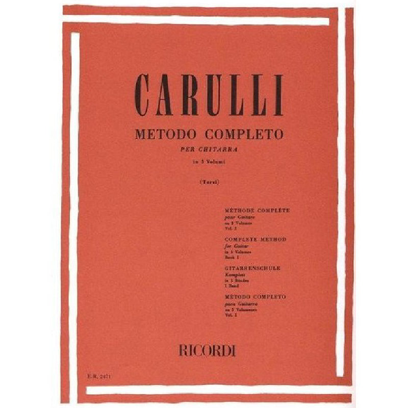 COMPLETE GUITAR METHOD VOL. 1 - FERDINANDO CARULLI