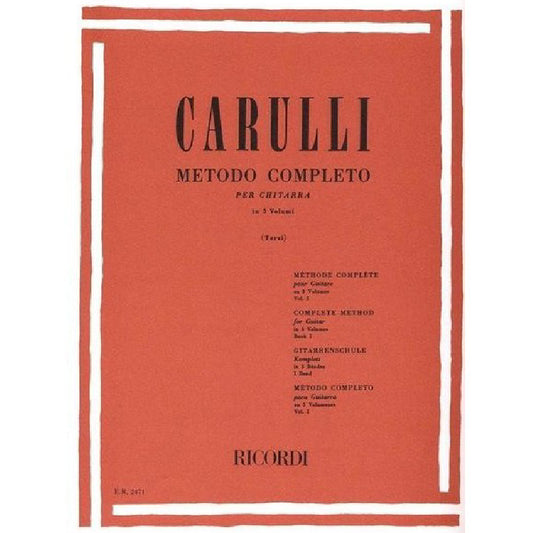 METODO COMPLETO PER CHITARRA VOL. 1 - FERDINANDO CARULLI