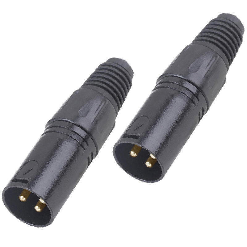 Pair of XLR M (Male) RDM CN3 connectors