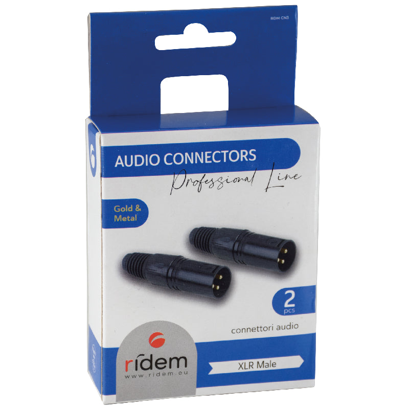 Pair of XLR M (Male) RDM CN3 connectors