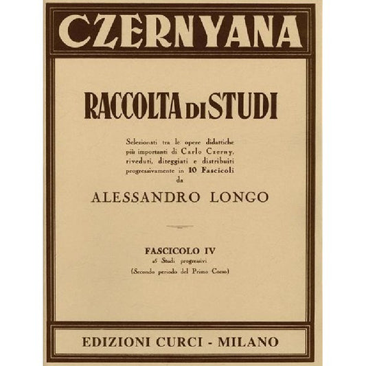 CZERNYANA VOL. 4 - 25 STUDI PROGRESSIVI- CARL CZERNY