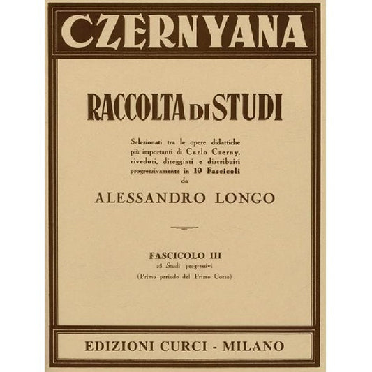 CZERNYANA VOL. 3 - 25 STUDI PROGRESSIVI- CARL CZERNY