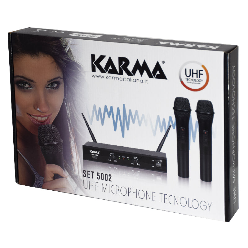 Doppio radiomicrofono palmare UHF KARMA SET 5002