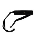 Black polypropylene padded leather strap for Classical guitar
