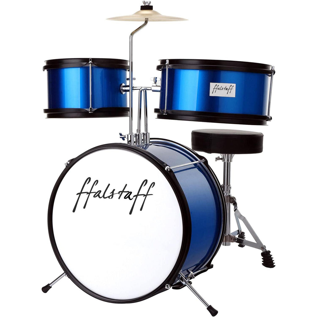 ffalstaff Complete 3-Piece Baby Drum Set (Blue)