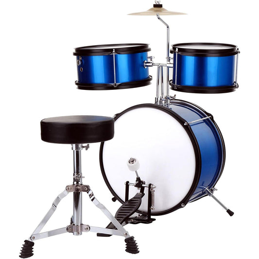 ffalstaff Complete 3-Piece Baby Drum Set (Blue)