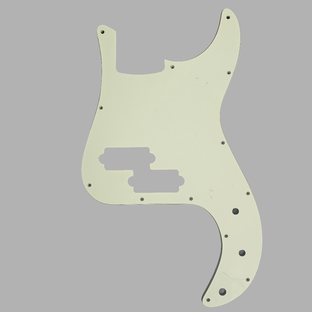 BASS GUITAR PICKGUARD FOR PRECISION BASS TYPE 3-PLY WHITE