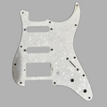 STRATOCASTER GUITAR PICKGUARD 3 PLY HUMBUCKER - PEARL WHITE