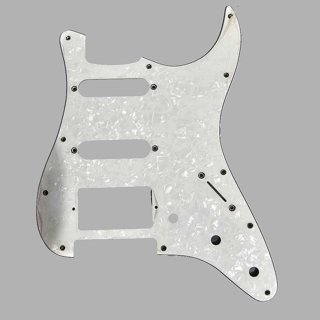 BATTIPENNA PER CHITARRA STRATOCASTER 3 STRATI  HUMBUCKER - BIANCO PERLATO