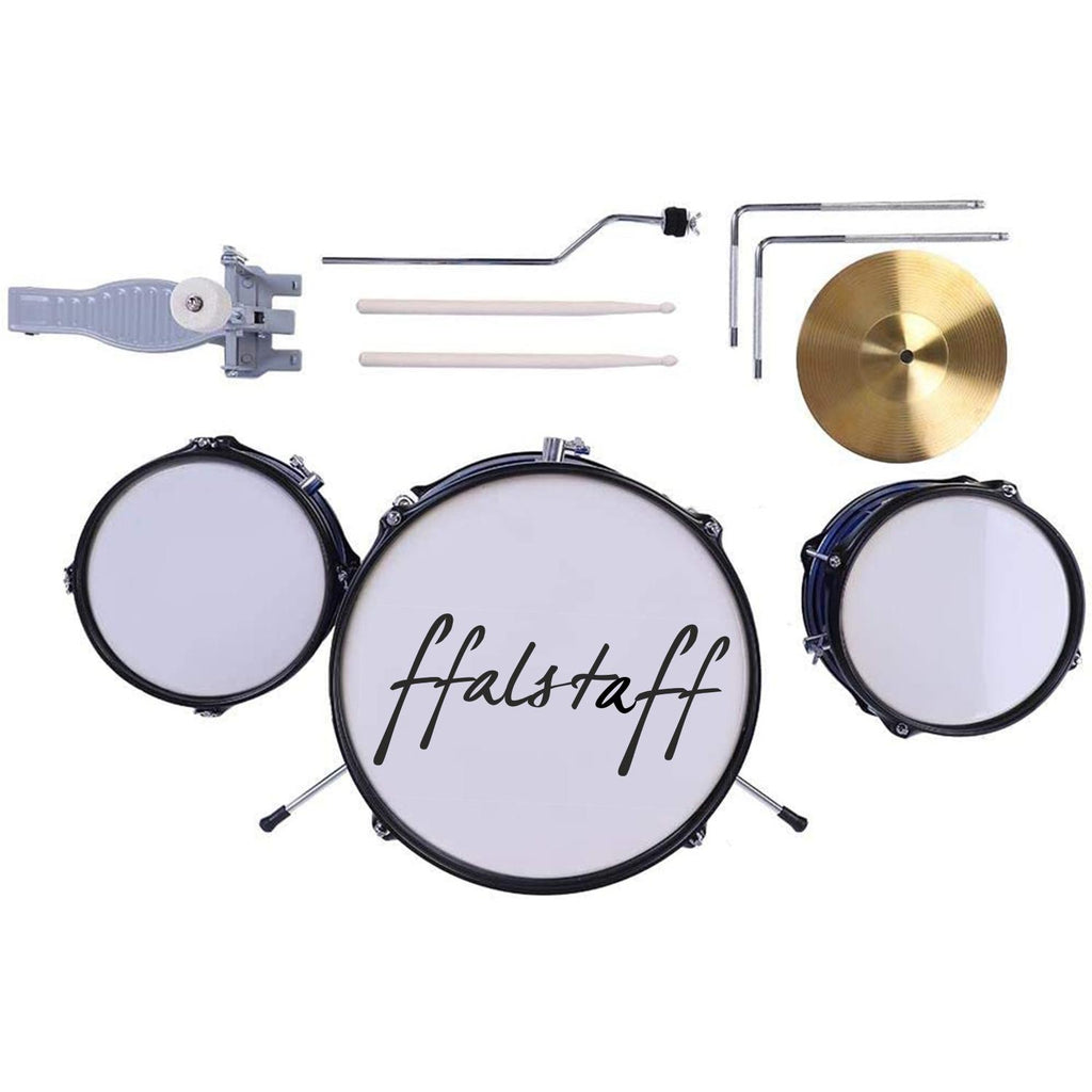 ffalstaff Complete 3-Piece Baby Drum Set (Blue)