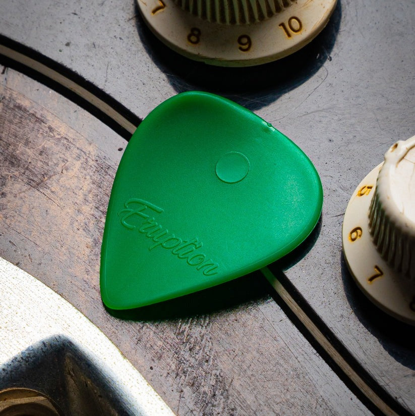 Electric Guitar Pick - Eruption nylon mint green 0.6 mm.