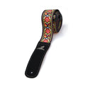 Woodstock red guitar strap.