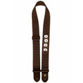 Brown TECHNICAL FABRIC guitar strap + 4 PICK POCKETS