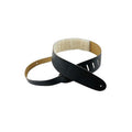 Guitar strap BLACK LEATHER WITH PADDING