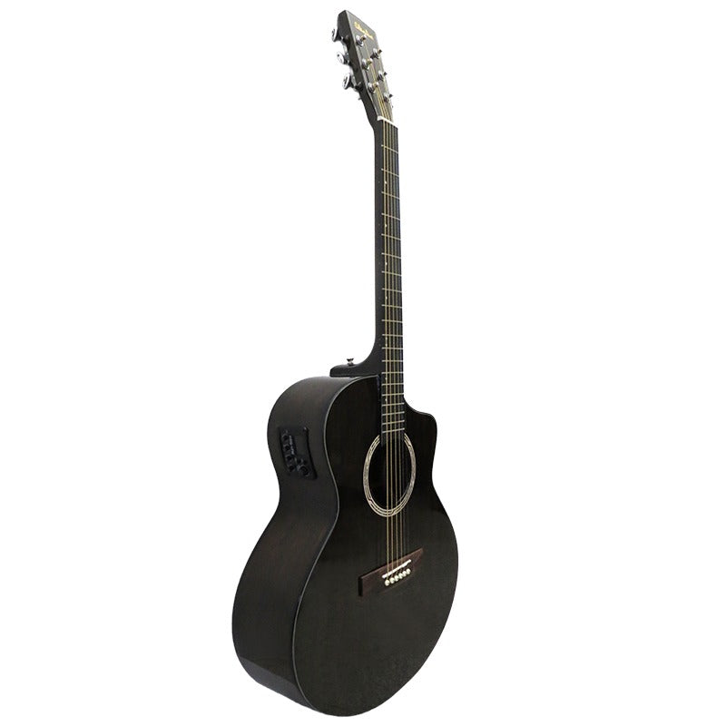 STENTON QA71 W/EQ TBK ACOUSTIC-ELECTRIC GUITAR TRANSPARENT BLACK