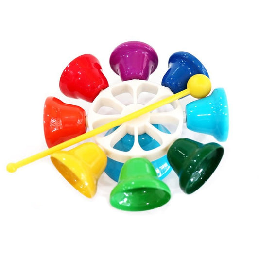 SET OF 8 MELODY BELLS WITH BASE