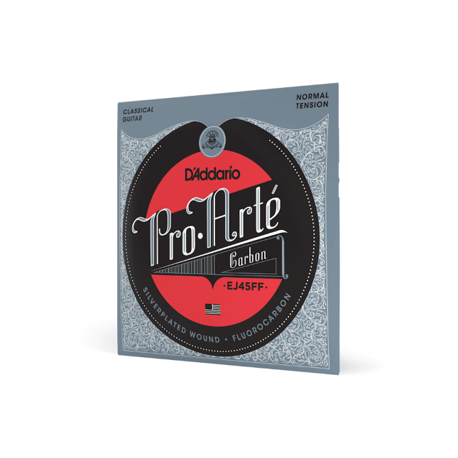 D'Addario EJ45FF ProArte Carbon Dynacore Basses Normal Tension Classical Guitar Strings -
