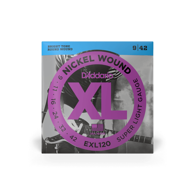 Electric Guitar Strings EXL120 Nickel Wound, Super Light, 09-42