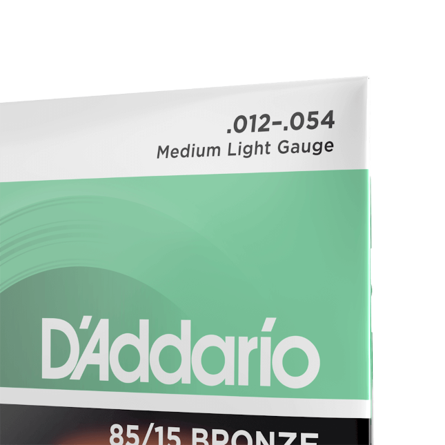 EZ920 85/15 Bronze Acoustic Guitar Strings, Medium Light, 12-54