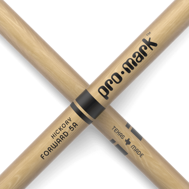 Pro Mark Classic Forward 5A Hickory Drumsticks, Oval Nylon Tip