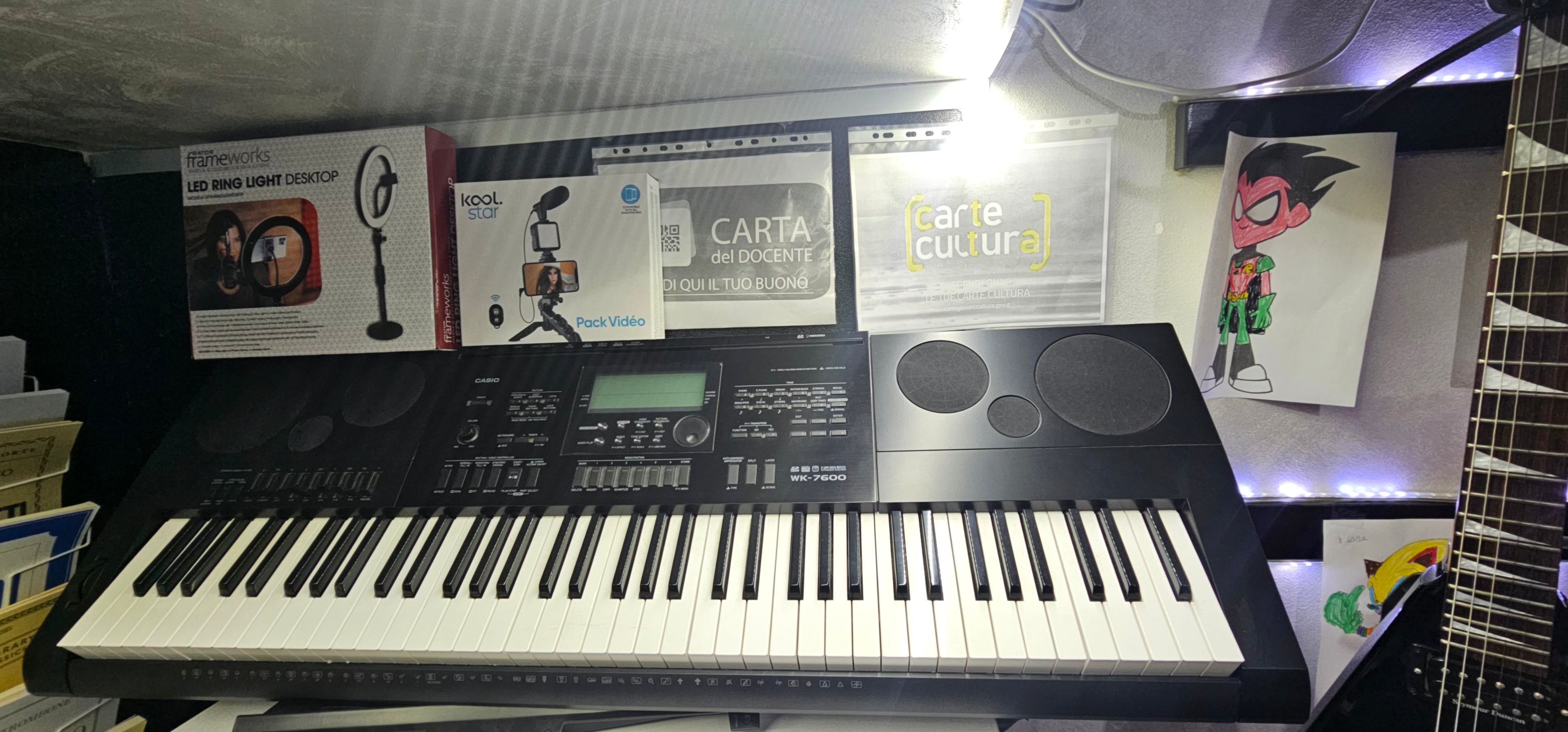 OPPORTUNITY CASIO WK-7600 Arranger Keyboard 76 Touch-Sensitive (Piano-Style) Keys USED STORE