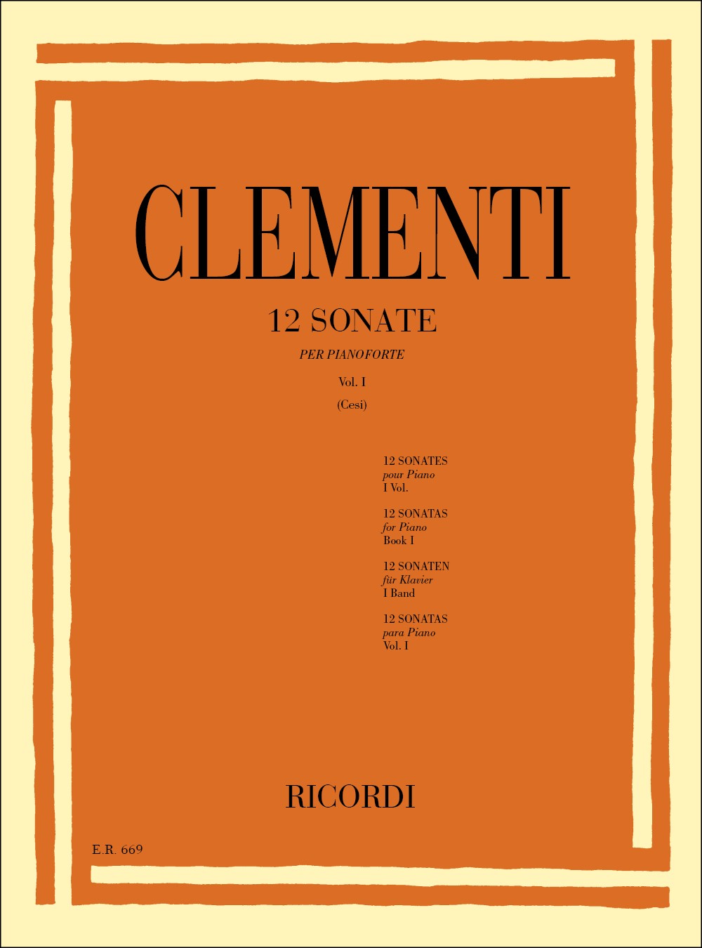 12 Sonate. Volume I: Nn. 1 - 6