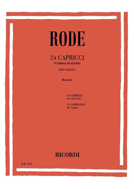 24 Capricci In Forma Di Studio