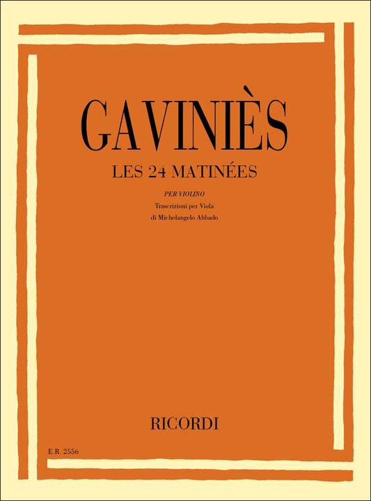 24 Matinees Per Violino