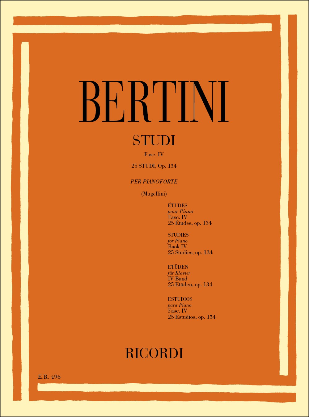 25 Studi Per Il 4Ç Grado, Op. 134