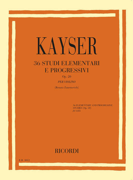 36 Studi elementari e progressivi Op.20