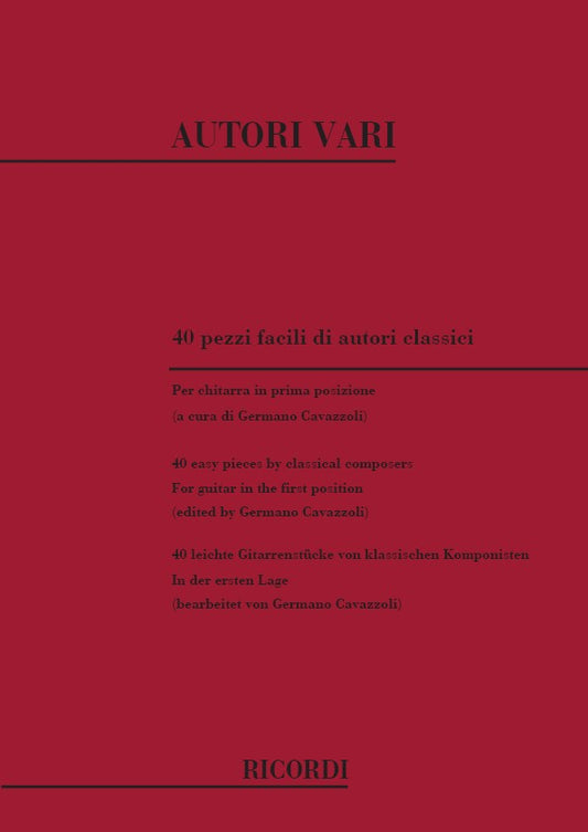40 Pezzi Facili Di Autori Classici