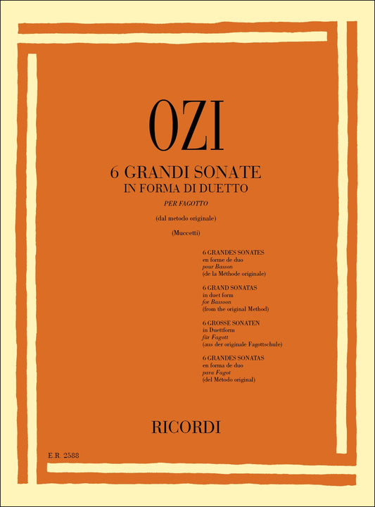 6 Grandi Sonate In Forma Di Duetto