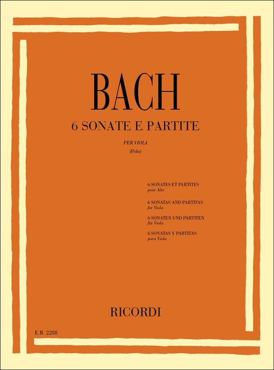 6 Sonate E Partite Bwv 1001 - 1006