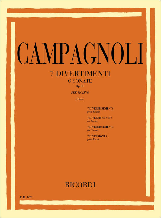 7 Divertimenti O Sonate Opus 18